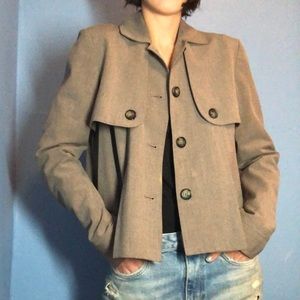 Michael Kors Pleated Swing Jacket